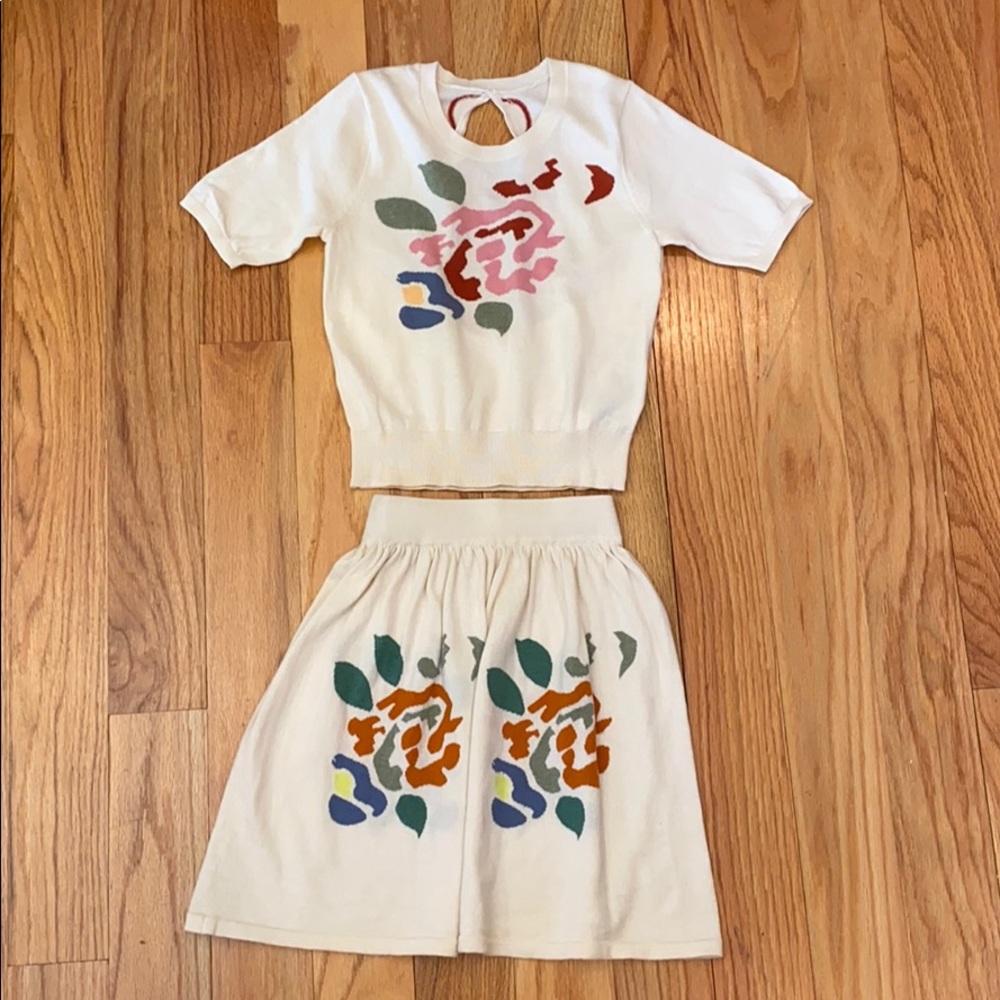NWT Tuchinda softest cotton knit top/skirt